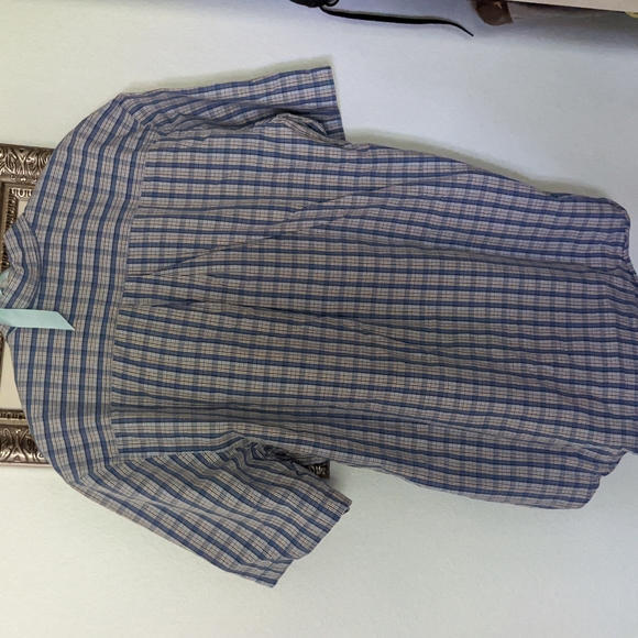 💐 Bass & Company, L, men's check button down shirt - Picture 9 of 9